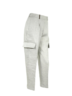 PESERICO(ペセリコ) |1タック麻カーゴパンツ