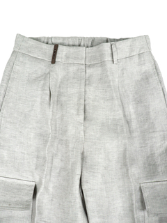 PESERICO(ペセリコ) |1タック麻カーゴパンツ