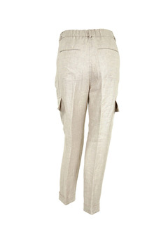 PESERICO(ペセリコ) |1タック麻カーゴパンツ