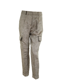 PESERICO(ペセリコ) |1タック麻カーゴパンツ