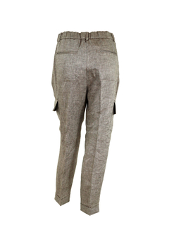 PESERICO(ペセリコ) |1タック麻カーゴパンツ