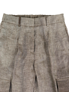 PESERICO(ペセリコ) |1タック麻カーゴパンツ