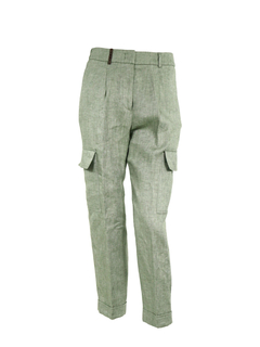 PESERICO(ペセリコ) |1タック麻カーゴパンツ