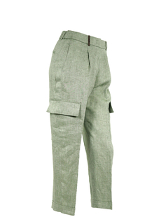 PESERICO(ペセリコ) |1タック麻カーゴパンツ