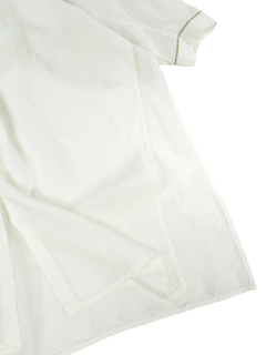 PESERICO(ペセリコ) |サイドスリット麻オーバーロングシャツ