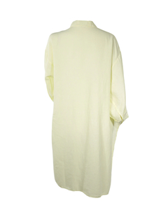 PESERICO(ペセリコ) |サイドスリット麻オーバーロングシャツ