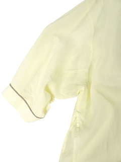 PESERICO(ペセリコ) |サイドスリット麻オーバーロングシャツ