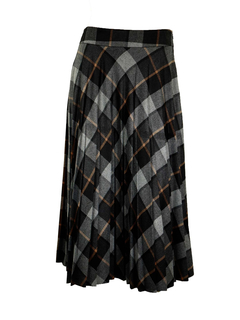 ペセリコ PESERICO ★ブラウン 膝丈スカート サイズ42★新品タグ付き ペセリコ PESERICO ☆ブラウン 膝丈スカート サイズ42☆新品タグ付き