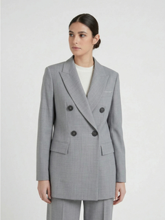 AGNONA アニオナ　ストレッチ　テーラードジャケット　イタリア製　グレー AGNONA(アニオナ) ジャケット通販｜woollen online store（ウールン