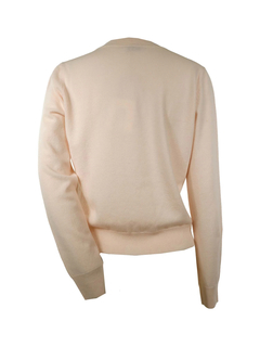PESERICO(ペセリコ) |胸ポケットボールチェーン装飾 毛絹カシミヤ クルーネックニット