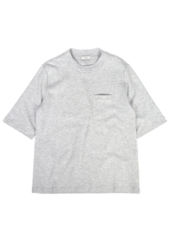 PESERICO(ペセリコ) |ミニ胸ポケット モックネック 五分袖 カットソー