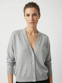 アニオナ Agnona ホワイトカシミヤ ダークグレー ニット ボタン付き アニオナ(AGNONA )レディース/ カシミヤニットの通販｜YOOX(ユークス)