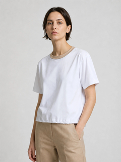 PESERICO(ペセリコ) |【2026SS 新作】ネックボールチェーン Tシャツ