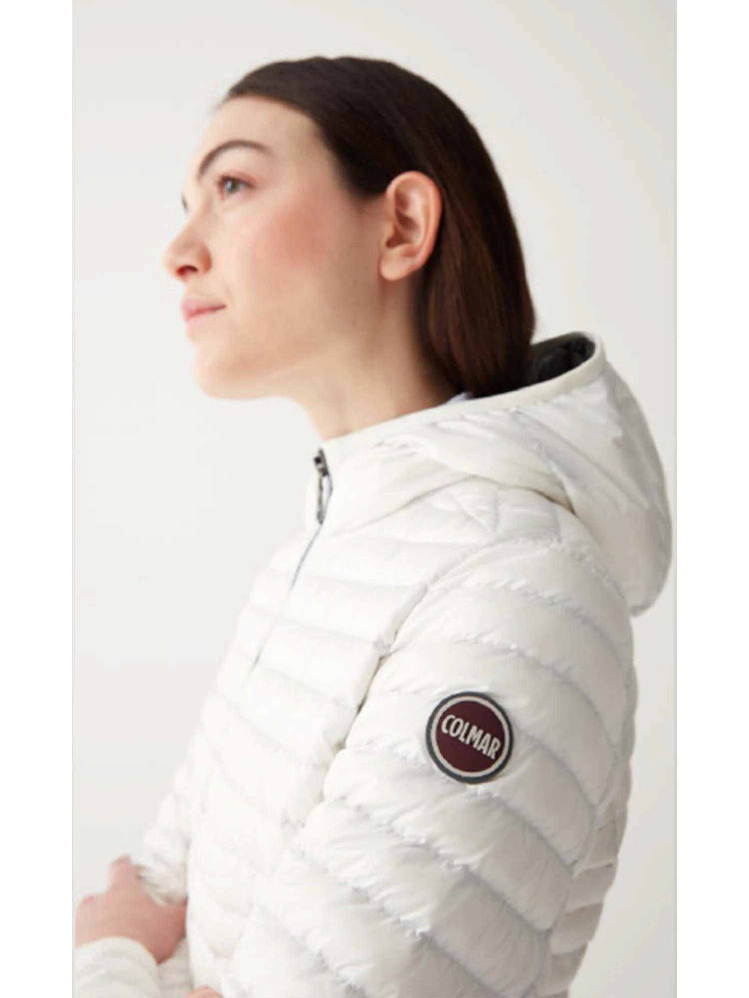 COLMAR フード付きダウンジャケット アイボリー フード付きダウンブルゾン / COLMAR（コルマー）｜woollen online