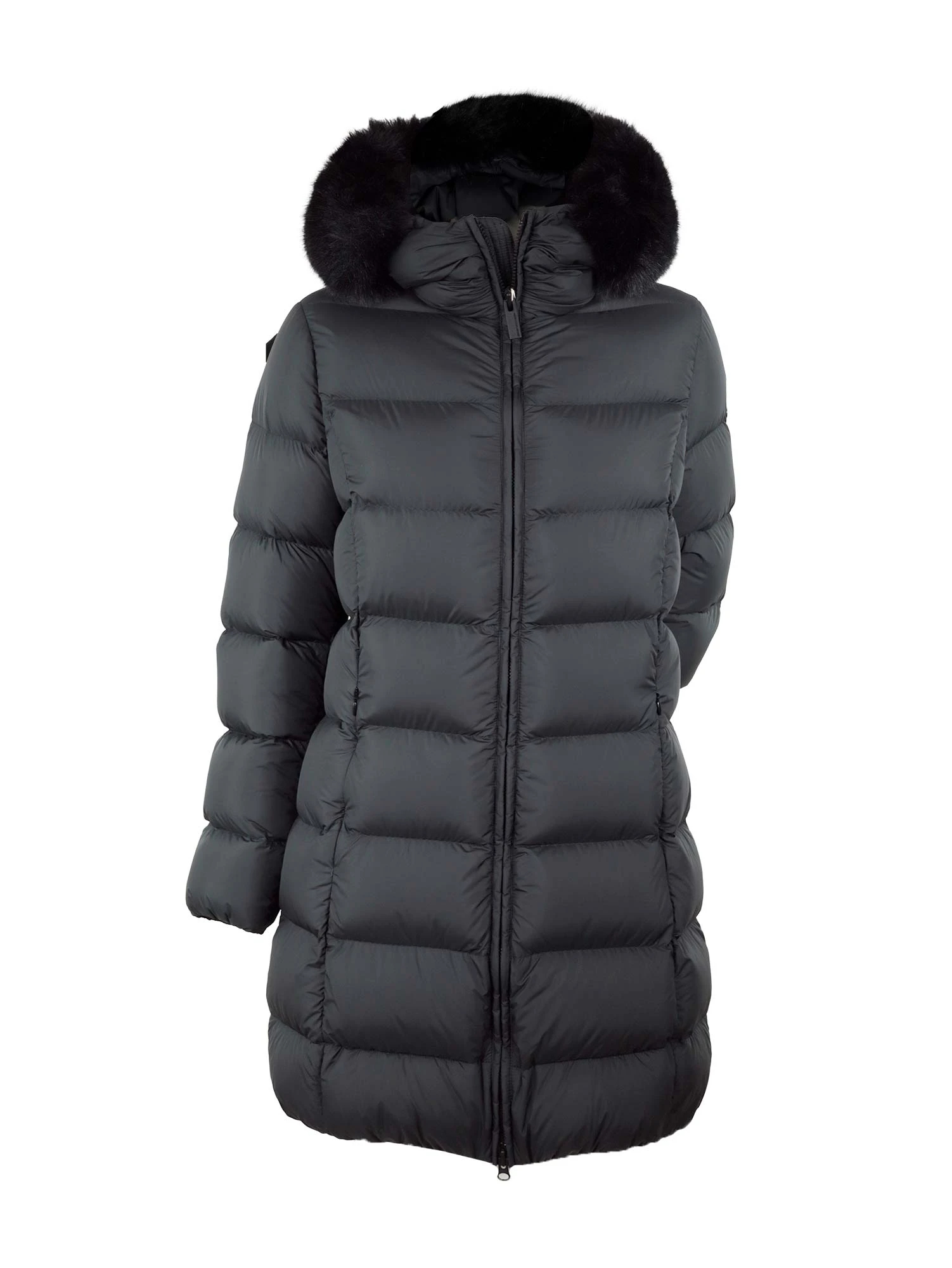 オリラグファー付き　イタリア素材ダウンコート 2025AW 新作】ファー襟フードデザインロングダウンコート / COLMAR