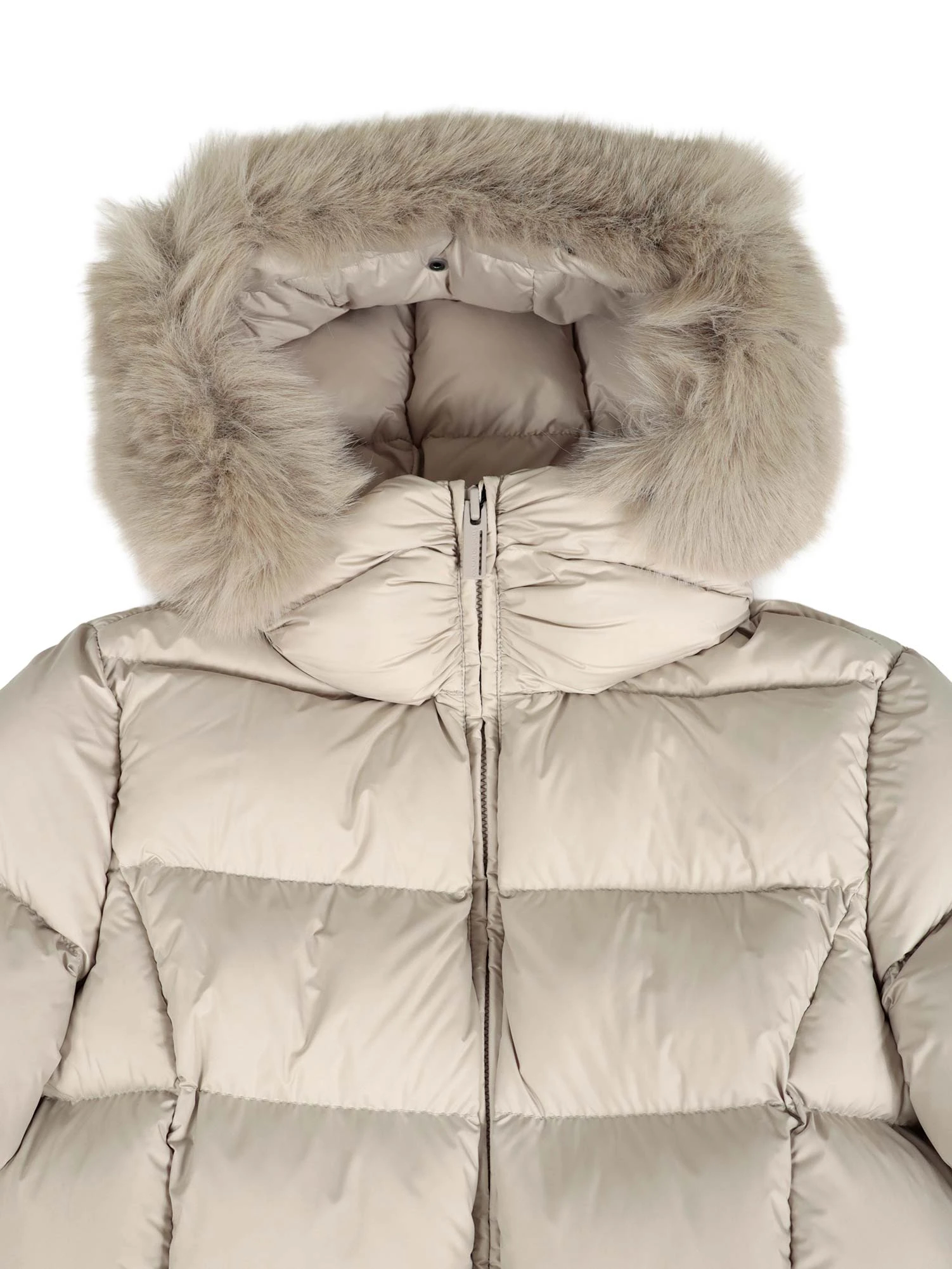 2025AW】ファー襟フードデザインロングダウンコート / COLMAR