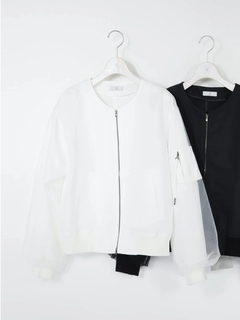 【美品】PING ホワイトパターン ジャケット alexanderwang アレキサンダーワング ロゴ刺繍入 コットンの