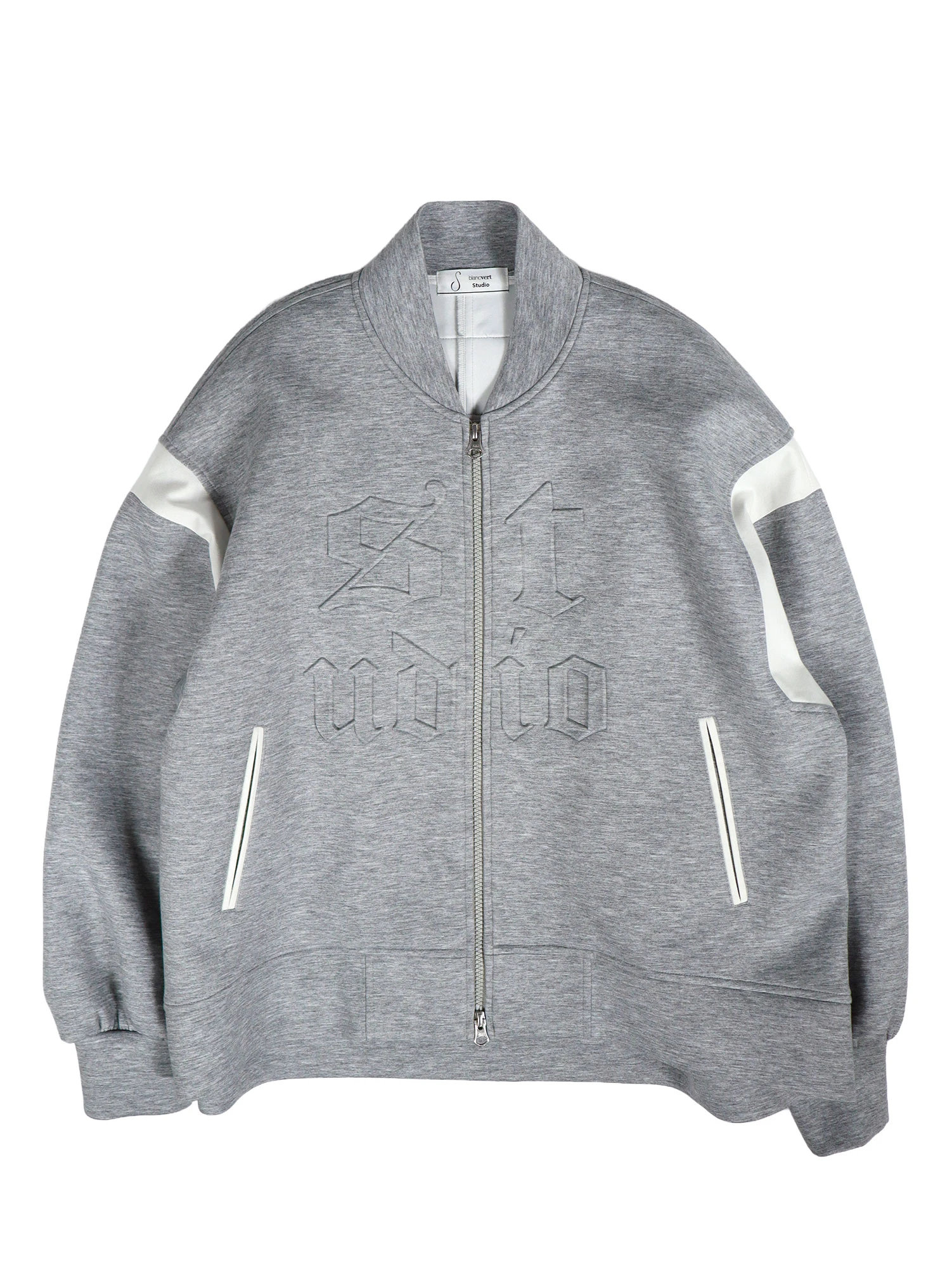 バーバリー エンボス加工 ロゴ ジャケット 6Y 116cm グレー アウター BURBERRY グレー ジャケット 6Y