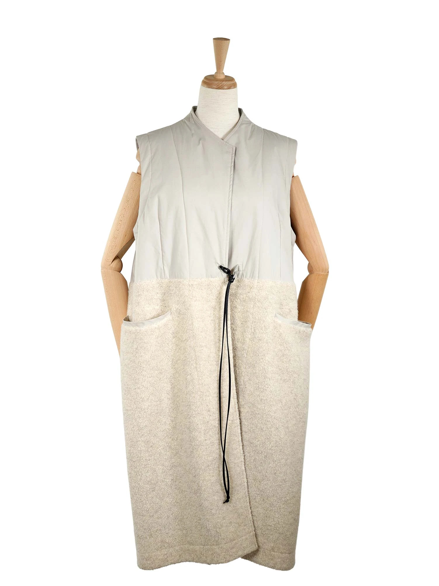 大人気 ブランベール Blancvert モコモコ ベスト 春 サイズ36 2025AW