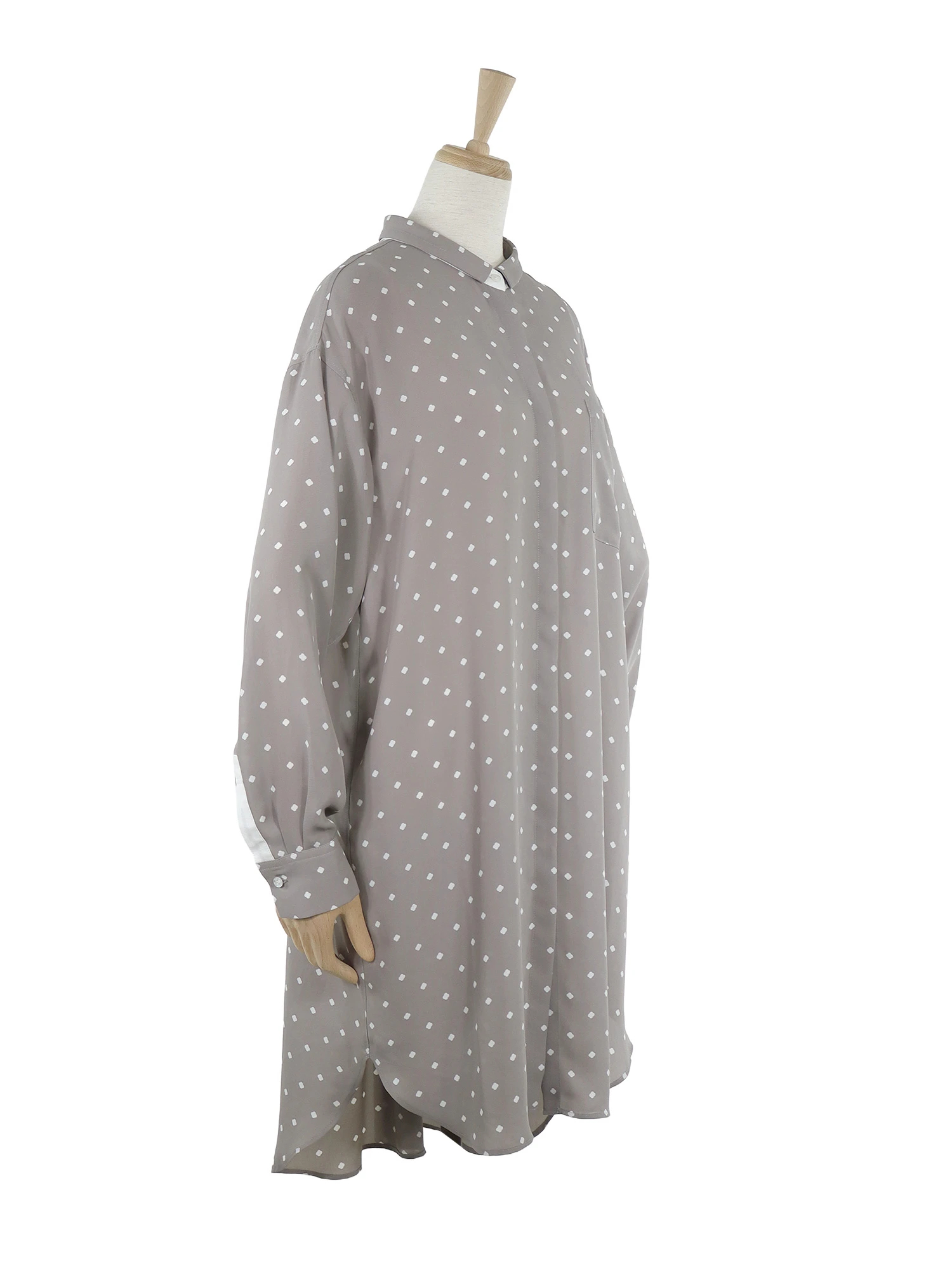 2025AW】プリントロングシャツ / blancvert（ブランベール）｜woollen 