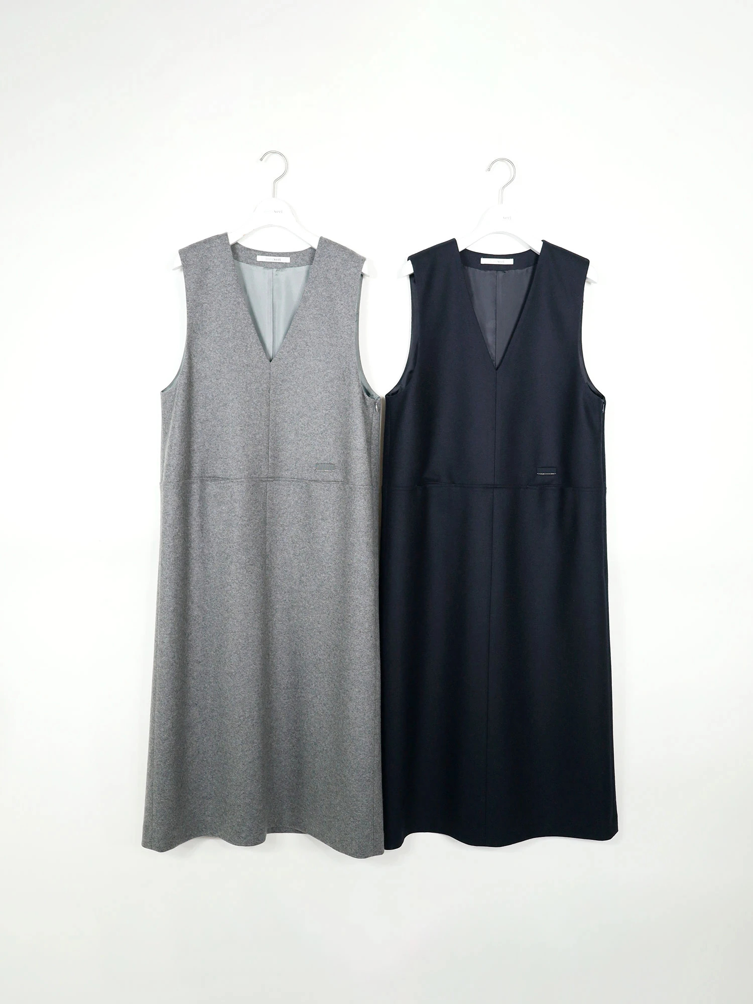 Vネックワンピース / blancvert（ブランベール）｜woollen online