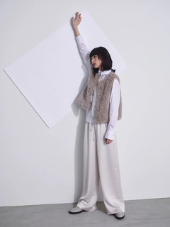 2025AW 新作】フェイクミンクジップベスト / blancvert（ブラン