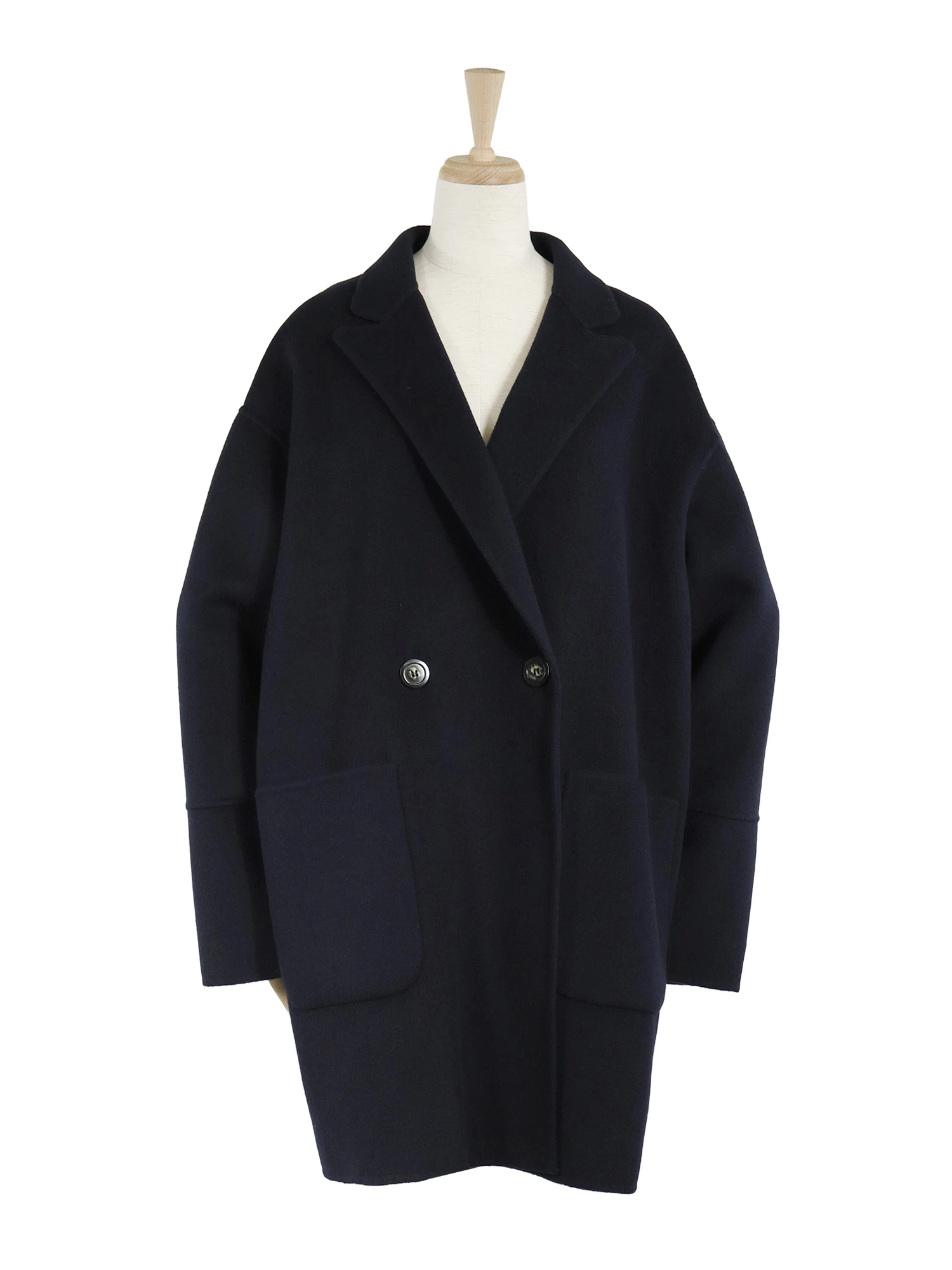 2025AW 新作】ウールリバーハーフコート / blancvert（ブランベール