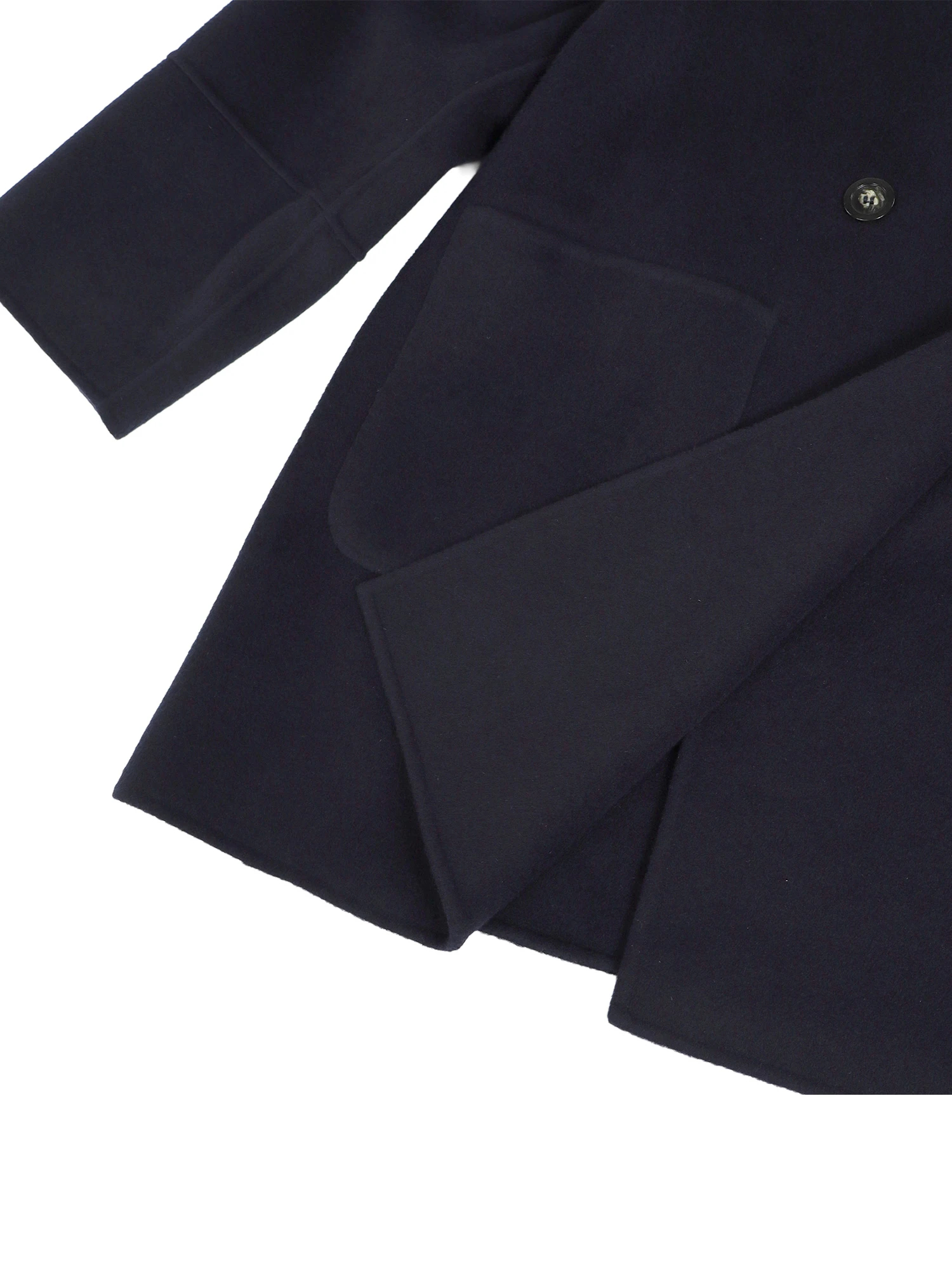 2025AW 新作】ウールリバーハーフコート / blancvert（ブランベール