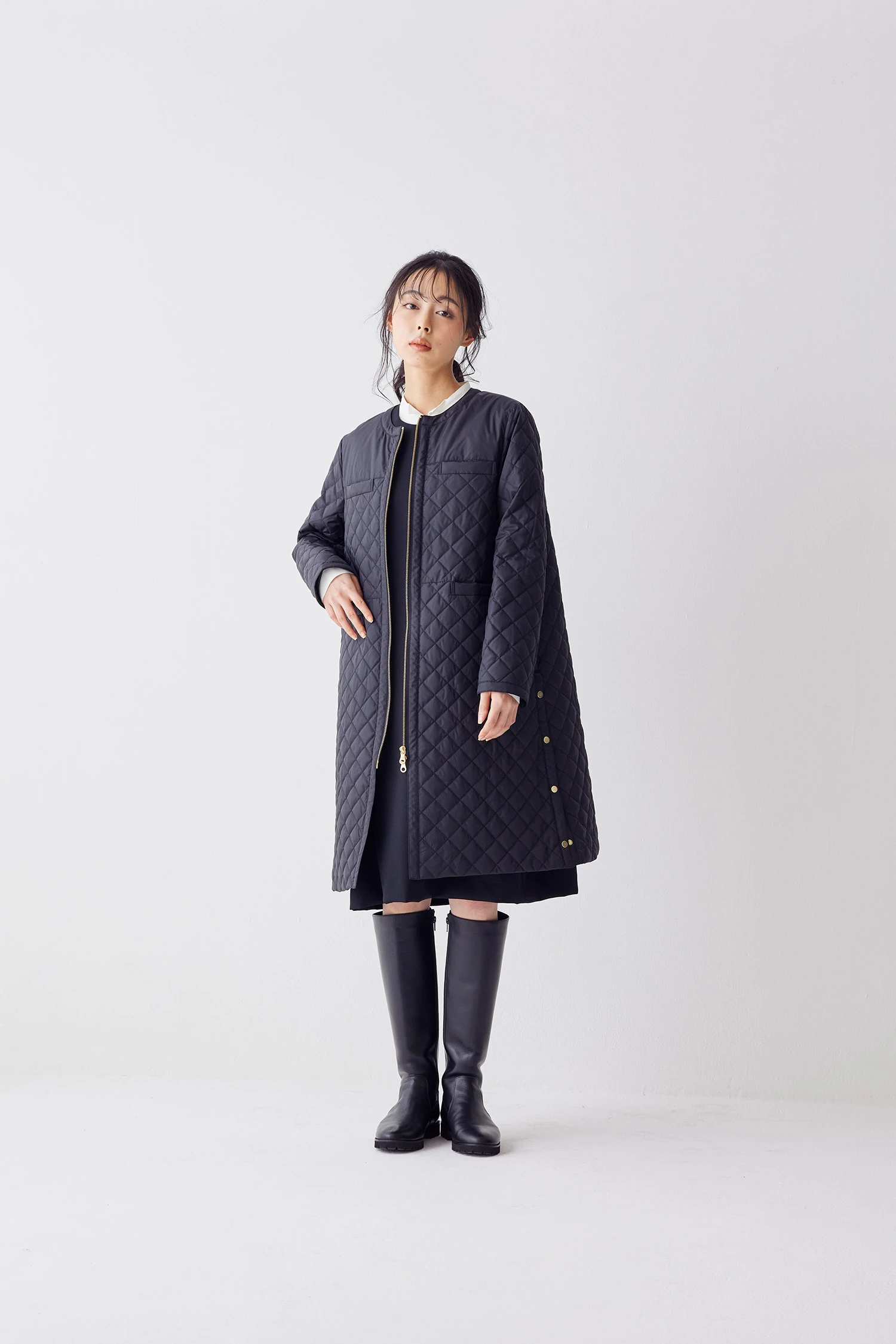 ブランベールblancvertリバーシブルコ━ト　　新品　38 2025AW 新作】キルトダウンコート / blancvert（ブランベール