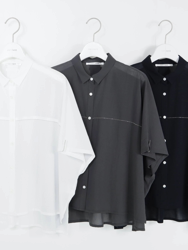 blancvert(ブランベール) |ドルマンシャツブラウス