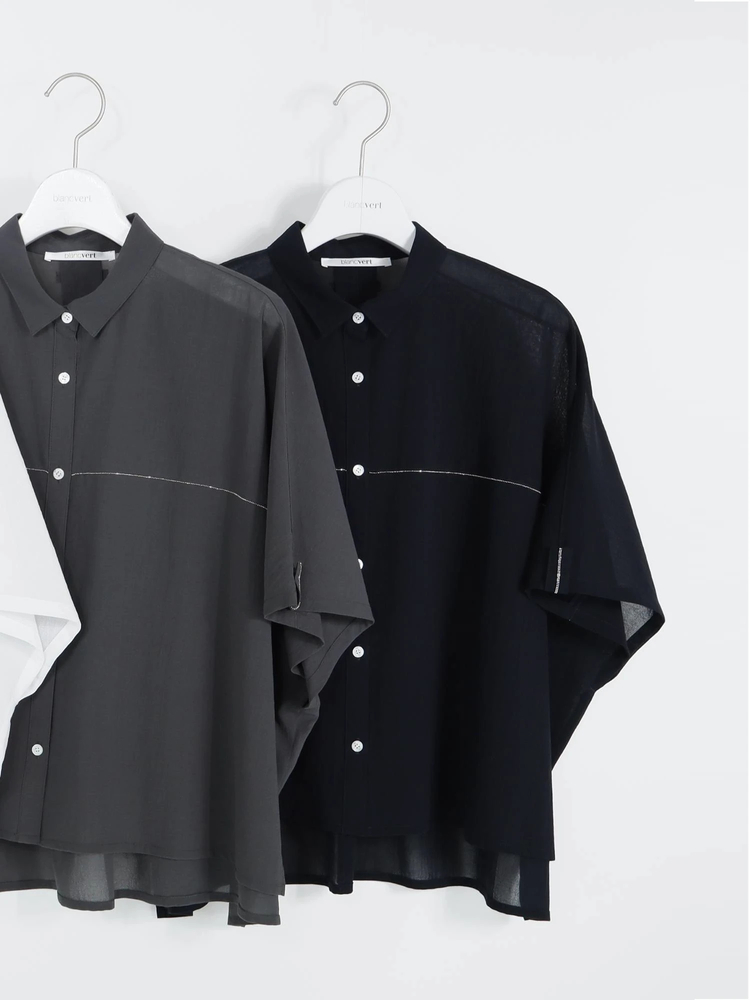 blancvert(ブランベール) |ドルマンシャツブラウス