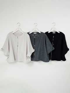 ブランベール blanc vert 即完売品　羊皮ダブルジップフードベスト　38 ブランベール blanc vert 即完売品 羊皮ダブルジップフード