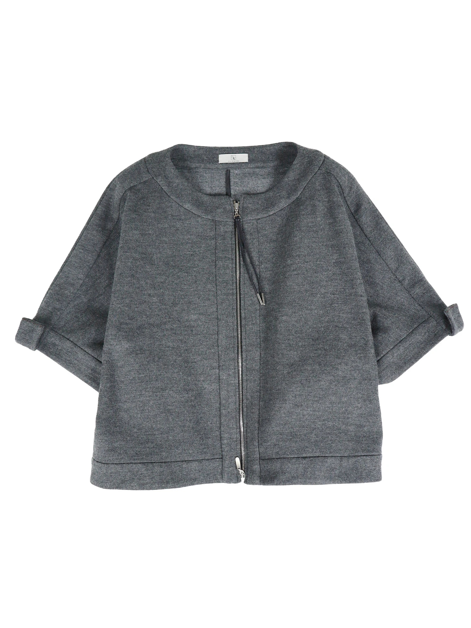 2025AW】ミドルスムースジップベスト / blancvert（ブランベール