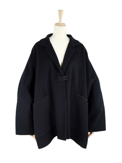 美品 blancvert ブルゾン 38 ベージュ ネイビー リバーシブル 秋冬 美品 blancvert ブルゾン 38 ベージュ ネイビー リバーシブル