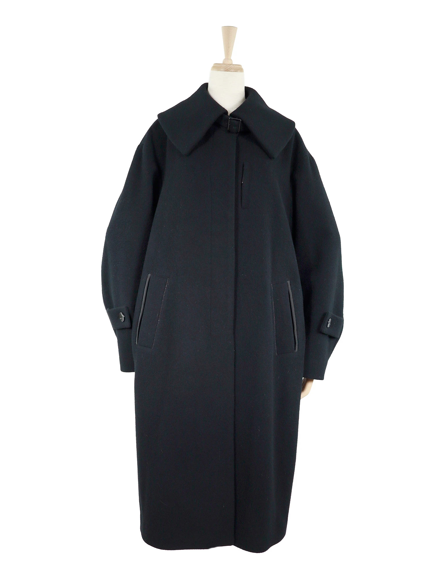 2025AW】ワイドカラーハーフコート / blancvert（ブランベール