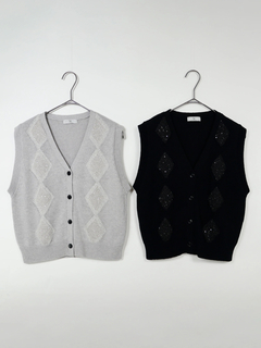 blancvertカシミヤブランベール ボア切り替えベスト blancvertカシミヤブランベール ボア切り替えベスト - メルカリ