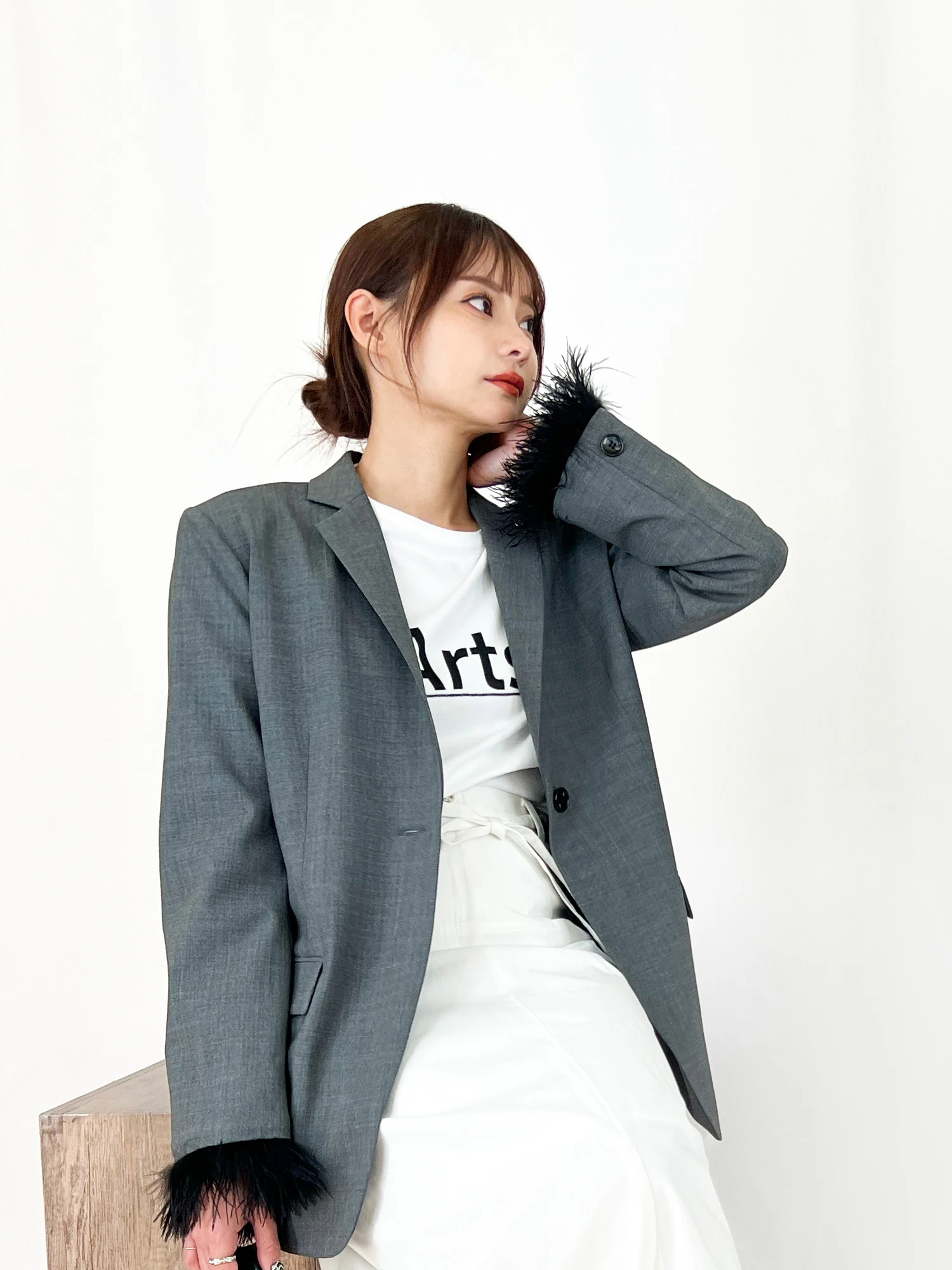 2025AW 新作】ロゴクルーTシャツ / blancvert（ブランベール