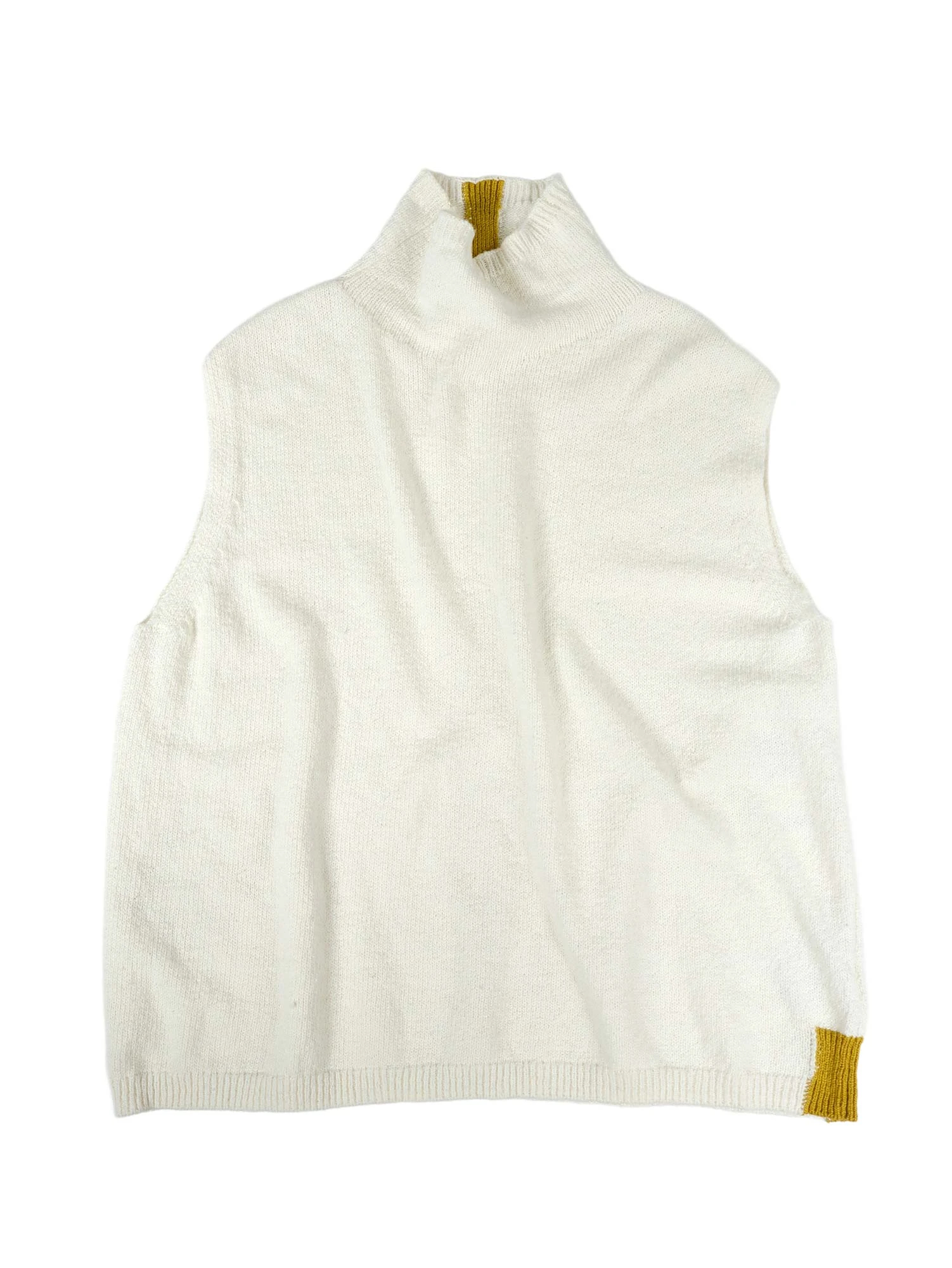 2025AW 新作】配色ラインベスト / blancvert（ブランベール）｜woollen