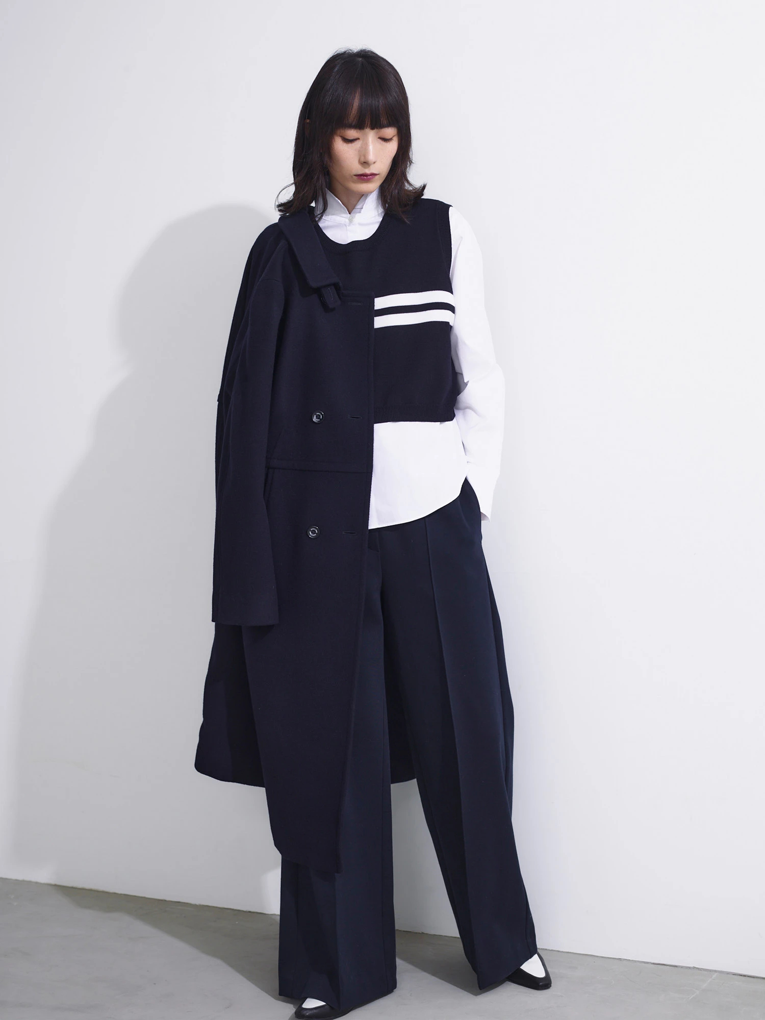 新品ブラン ベールblanc vert［ウールン商会］コート9~11モニーレ 新品ブランベールblanc vertトレンチコート9~11モニーレ¥75.900