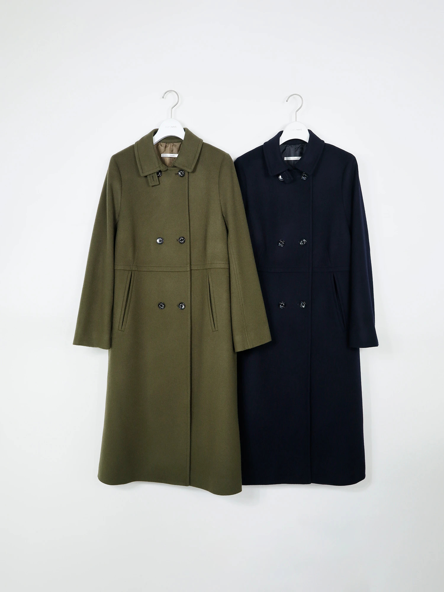 2025AW】ダブル前ステンカラーコート / blancvert（ブランベール