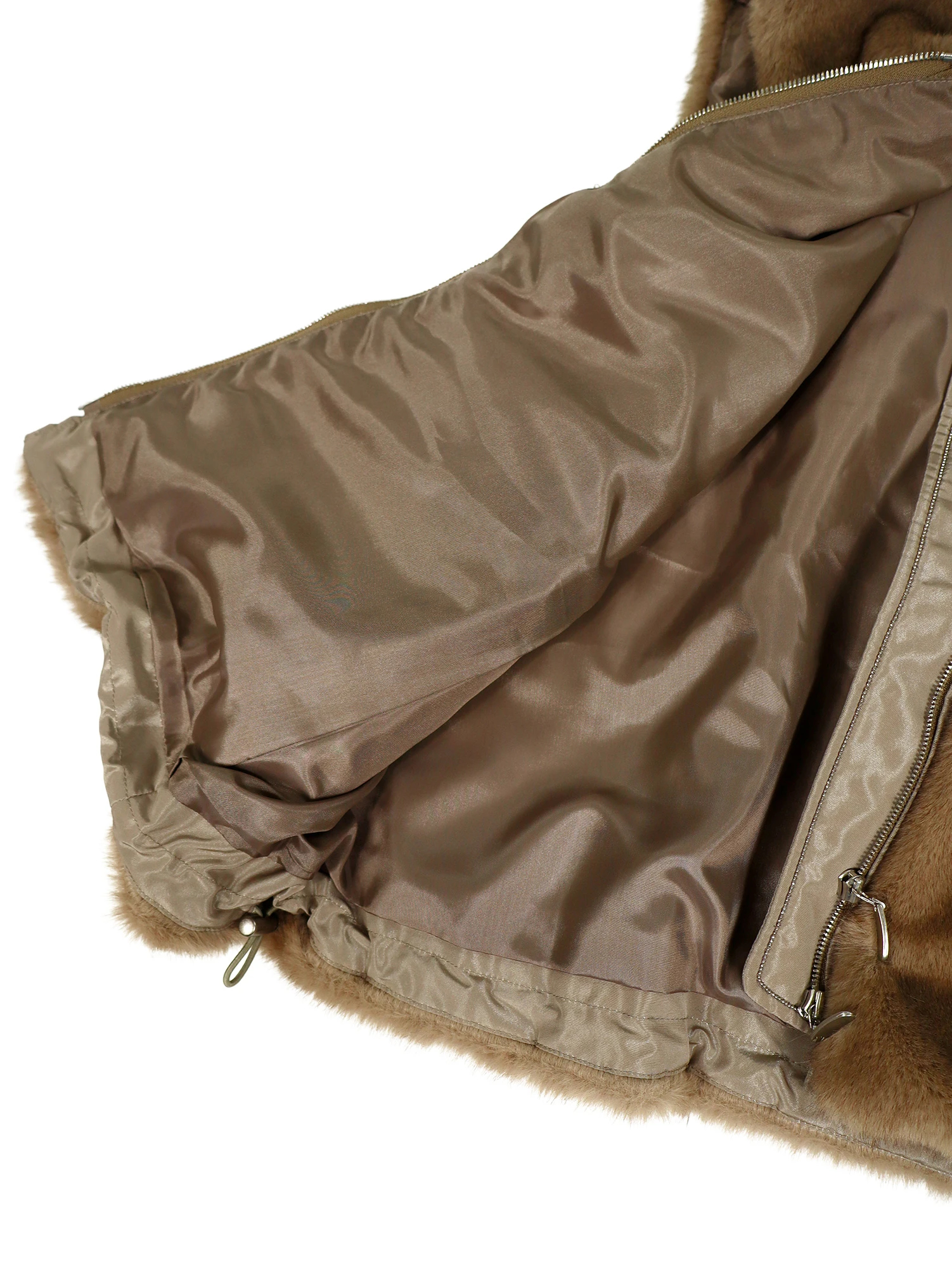 2025AW 新作】フェイクミンクジップベスト / blancvert（ブラン