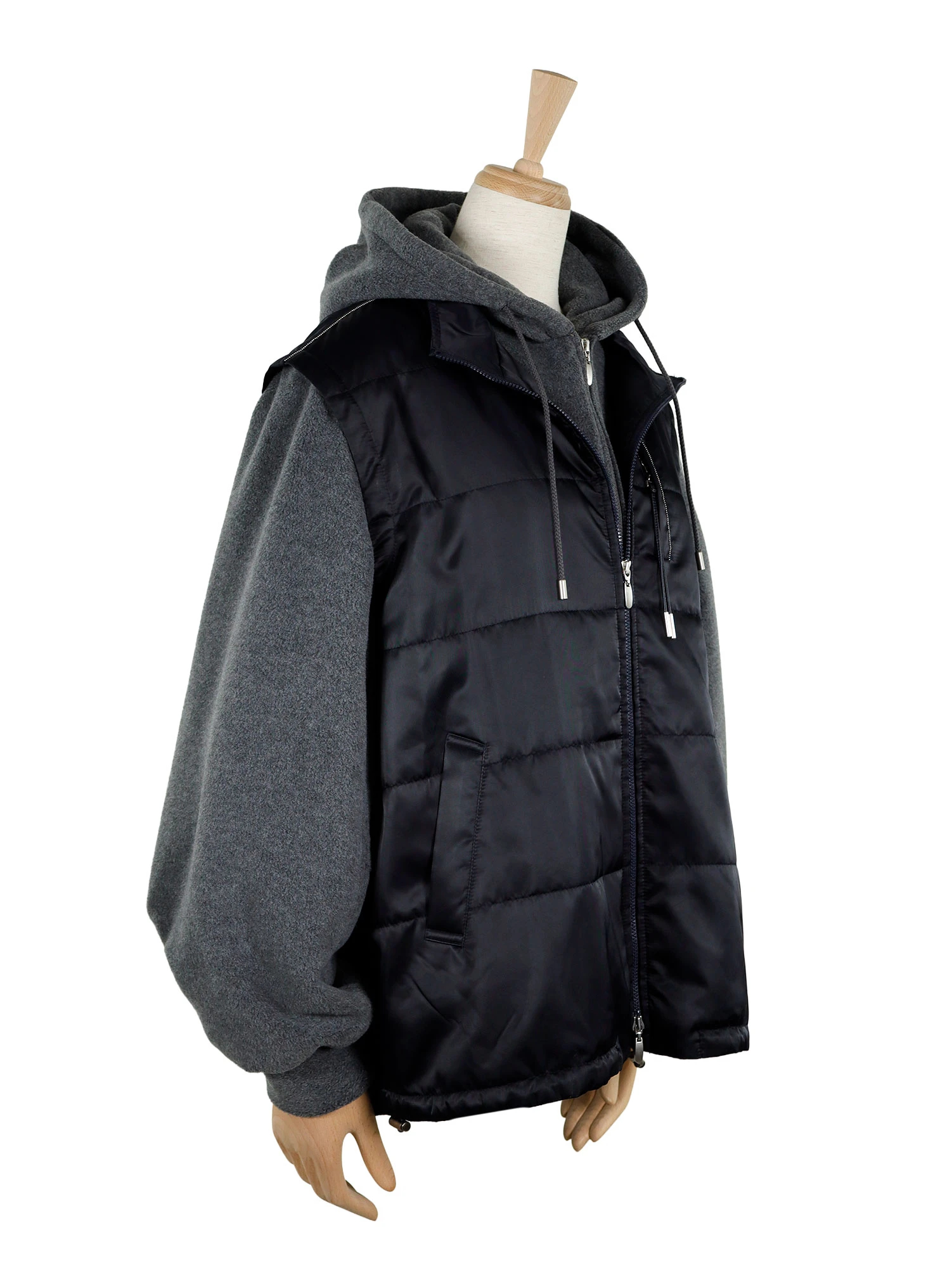 2025AW】2WAYキルトベストパーカー / blancvert（ブランベール