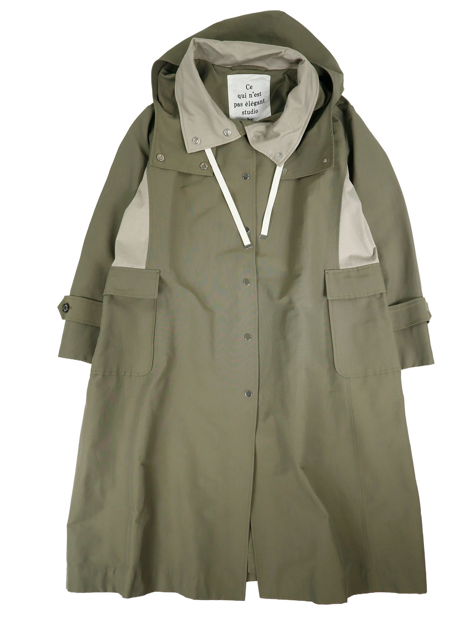 2026SS 新作】配色コート / blancvert（ブランベール）｜woollen