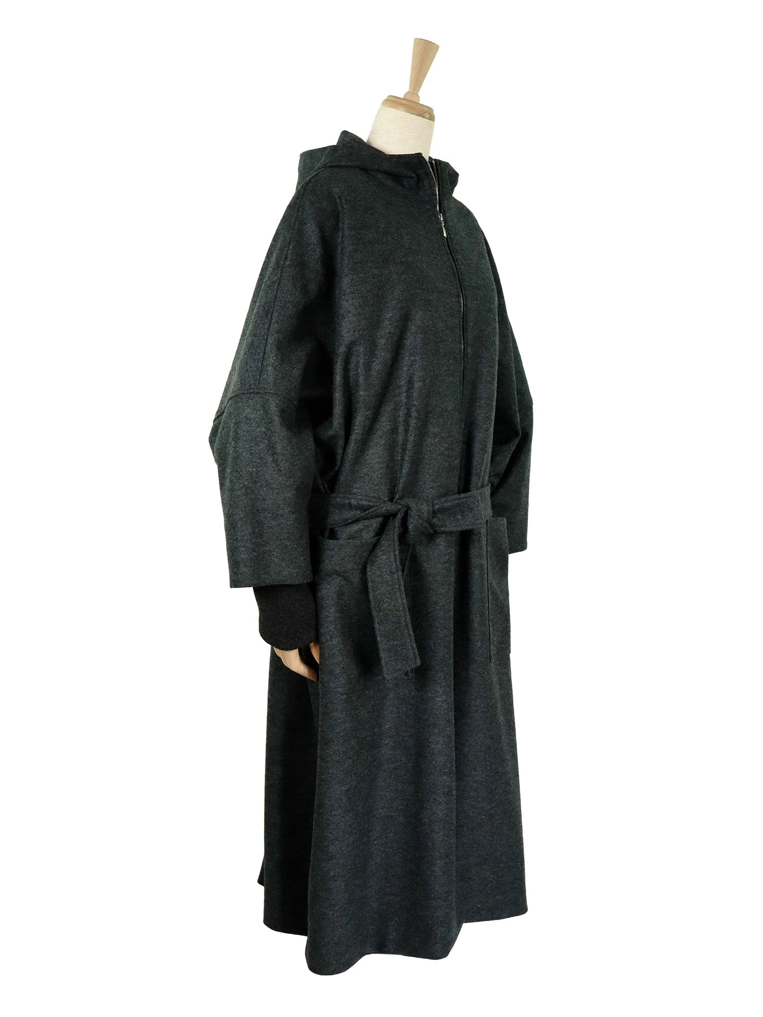 ウールリングフードコート / blancvert（ブランベール）｜woollen