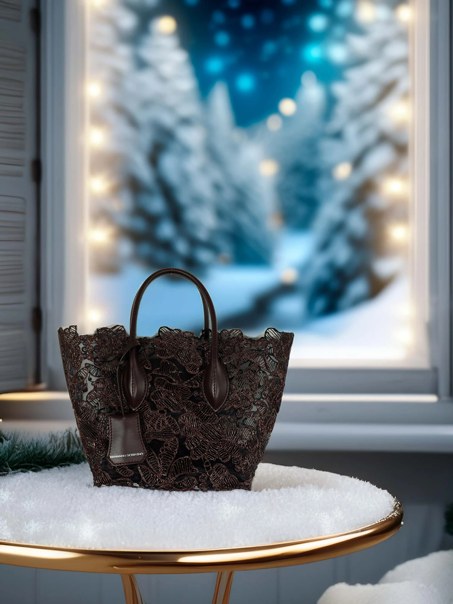 2025AW新作】レース ミニトート / ERMANNO SCERVINO（エルマンノ