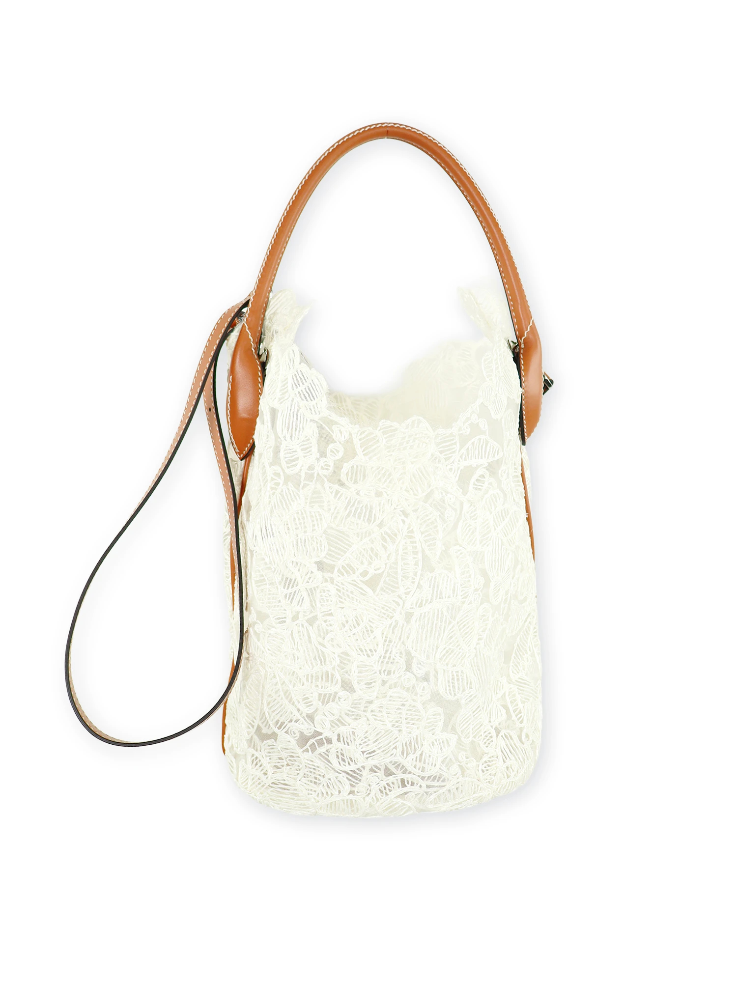 レース ワンハンドル バケツ型トート / ERMANNO SCERVINO（エルマンノ