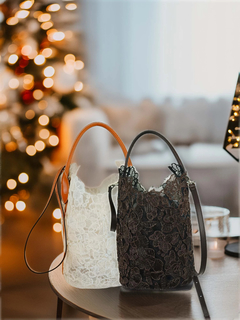 ERMANNO SCERVINO(エルマンノ　シェルビーノ) |【2025AW】レース ワンハンドル バケツ型トート