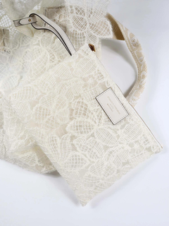 ERMANNO SCERVINO(エルマンノ　シェルビーノ) |【2025AW 新作】ロゴハンドル モヘアチュールレーストート